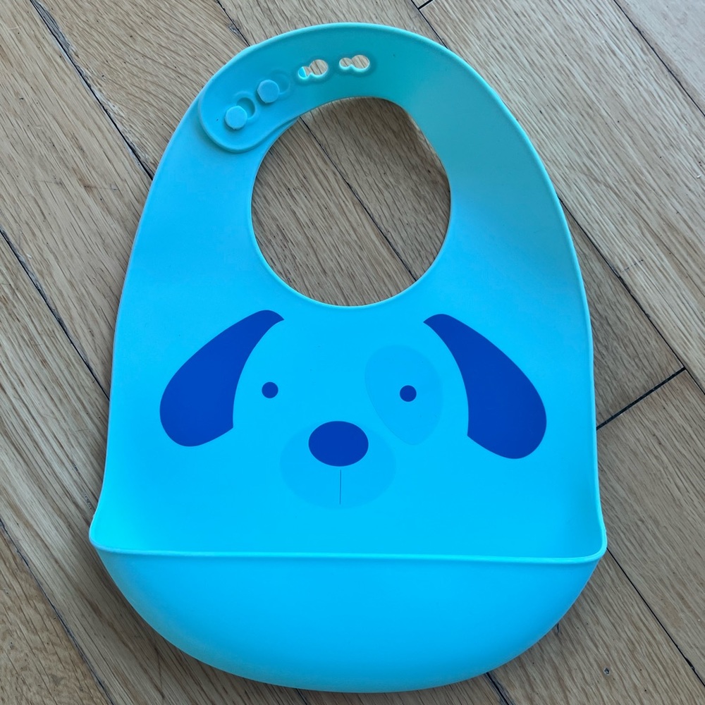 Silicone bib for babies - used condition